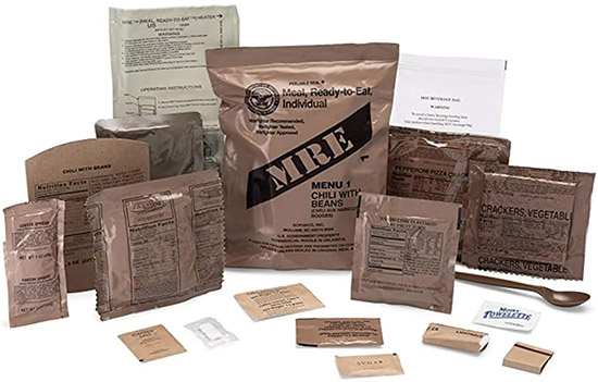 Wornick MREs with Flameless Ration Heater - Case of 12 