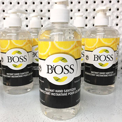 Bioss® 500mL Lemon-Scented Hand Sanitizer