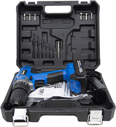 ToolTech® 18 Volt Li-on Cordless Drill and Driver Kit
