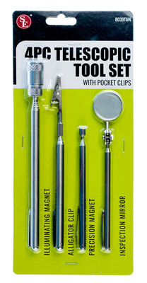 4 Piece Telescopic Toolsets with Pocket Clips