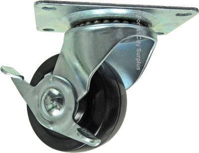 Ballbearing Swivel Locking Casters with Plate