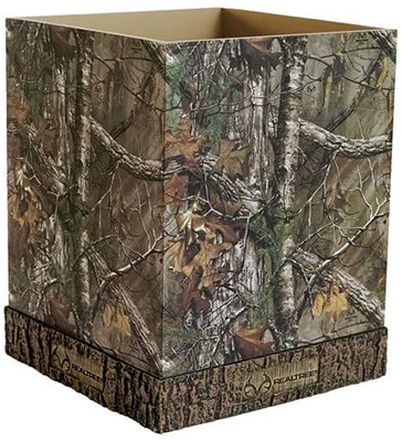 Real Tree  Camouflage Waste Basket / Garbage Cans