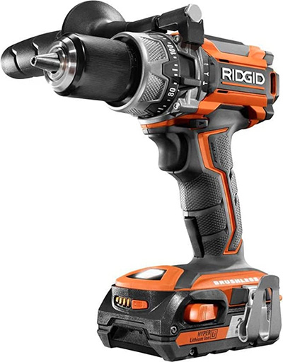 Ridgid® Brushless 18 Volt Compact Hammer Drill and Driver Kit