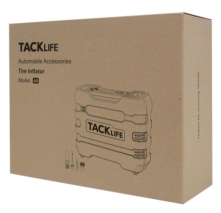 Tacklife® A6 12V D Tire Inflator with Digital Display and LED Light