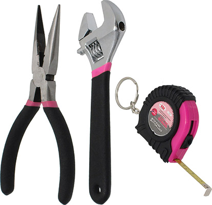 85-Piece Pink Tool Kit with Pouch