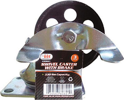 3-Inch Swivel Caster with Brake and 330 lb Capacity
