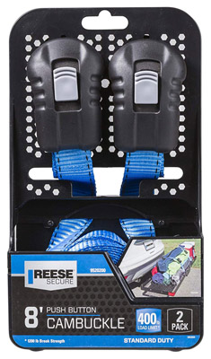 Reese® 8-Foot Push Button Cambuckle - 2 pack