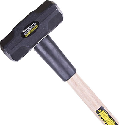 Toolway 12 lb Sledge Hammer with Hickory Handle