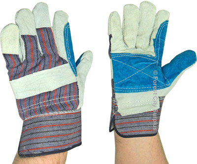 Reinforced Leather Palm Work Gloves