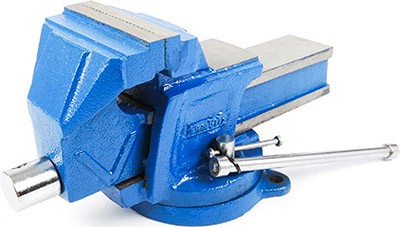 Firm Grip  4-Inch Steel Bench Vise with Swivel Base