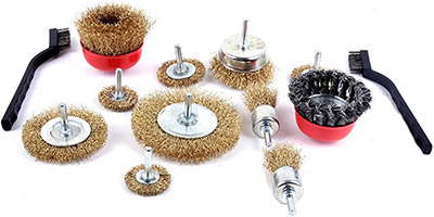 The Workbench Series  13-Piece Wire Wheel and Cup Brush Set