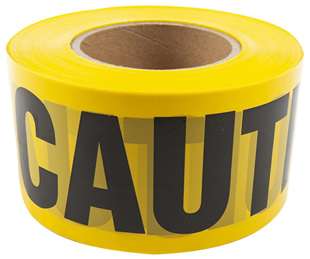 Bond Tape 250 Foot Rolls of Caution Barricade Tape