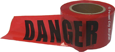 Danger Tape Rolls - 500 Feet