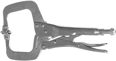 Tooltech  11" C-Clamp Locking Pliers with Swivel Pads