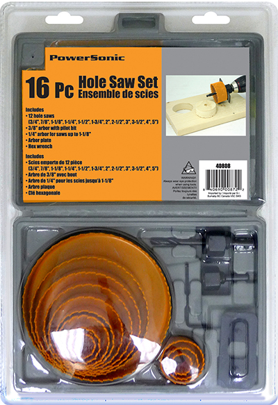 Samona® 16PC Hole Saw Set