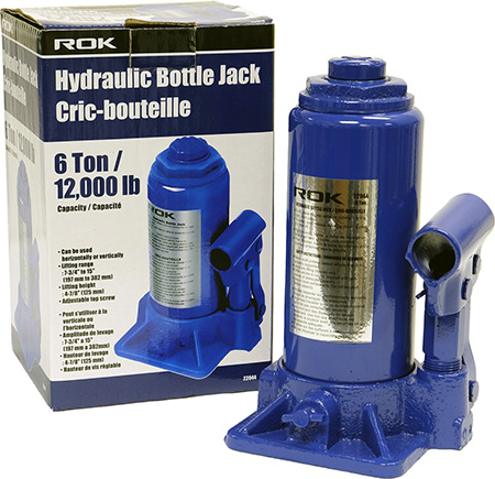 ROK  6 Ton Hydraulic Bottle Jack 