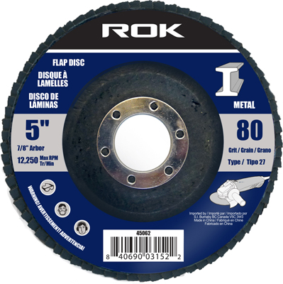 ROK® 5-Inch Metal Flap Disc