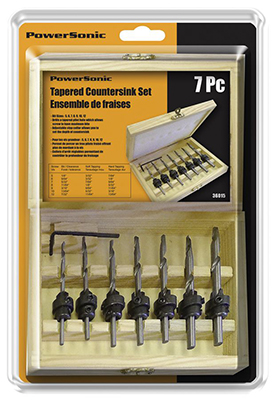PowerSonic  7 Piece Tapered Countersink Set