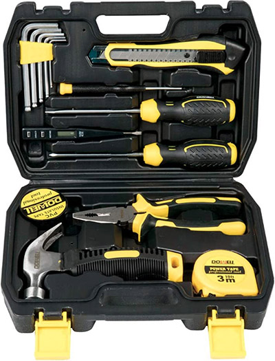 Dowell® 15-Piece Household Tool Kit