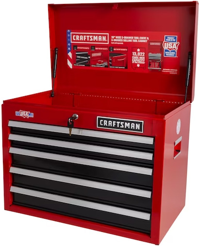 Craftsman 26" Wide 5-Drawer Tool Chest
