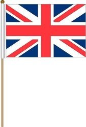 12 x 18-Inch United Kingdom Flag with Pole