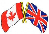 United Kingdom and Canada Friendship Patch