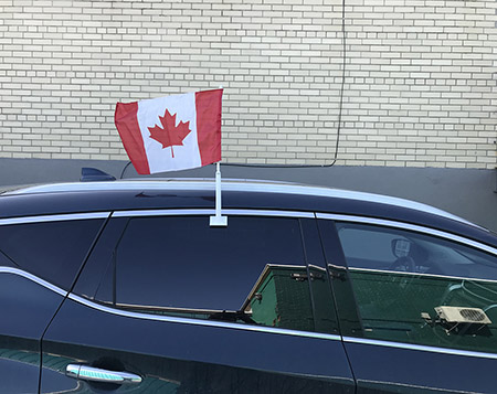 11" x 17" Canadian Flags For Your Car