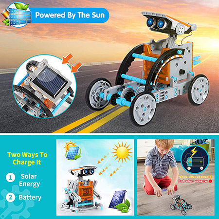 Lucky Doug 12-in-1 Solar-powered Robot Kit