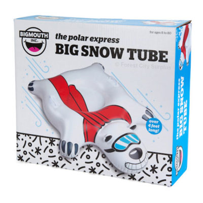 BigMouth  Inflatable Sunglass-wearing Polar Bear Snow Tubes with Handles