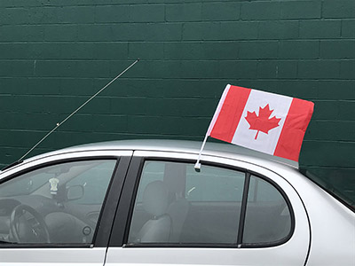 12" x 18" Canadian Flags For Your Car